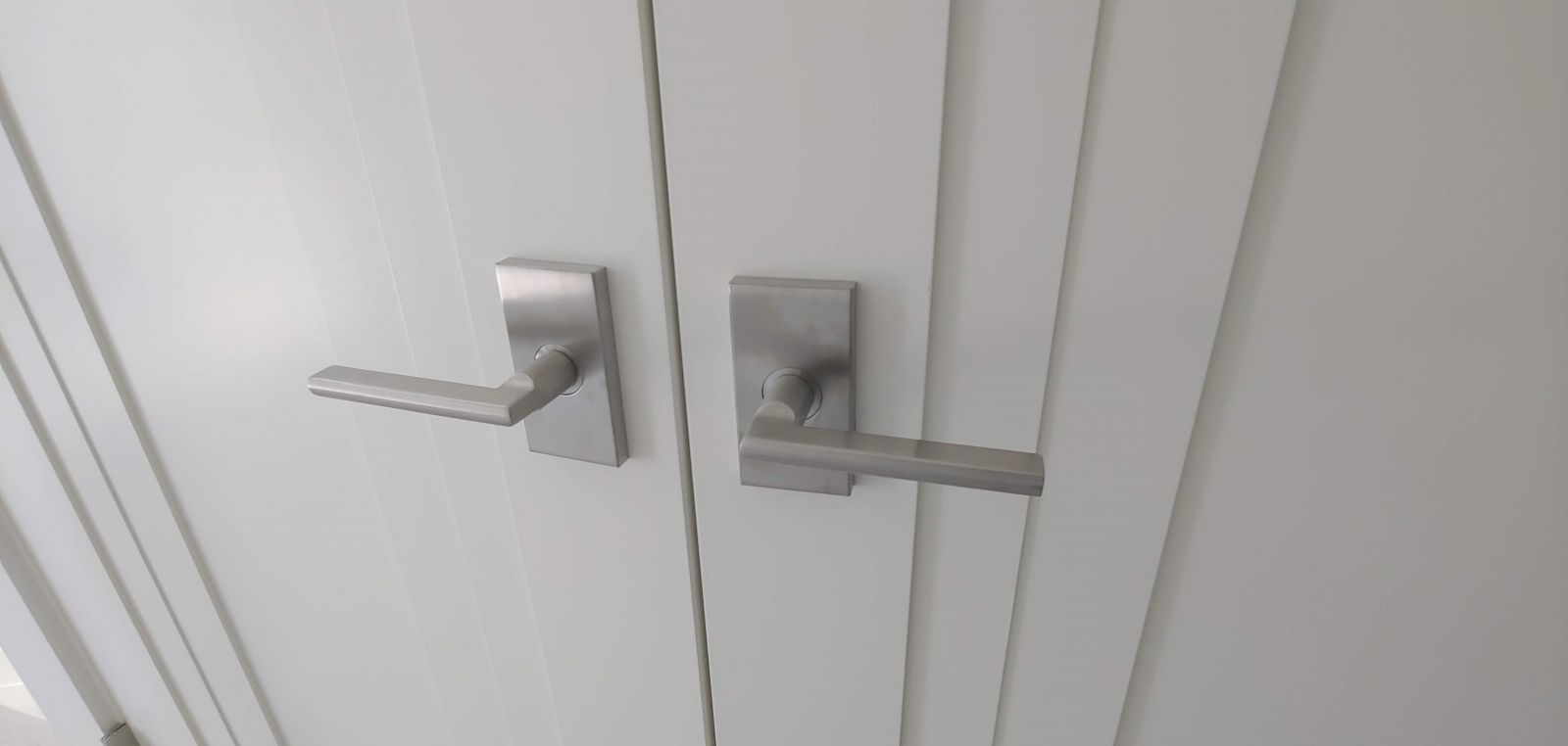 Modern interior door handles