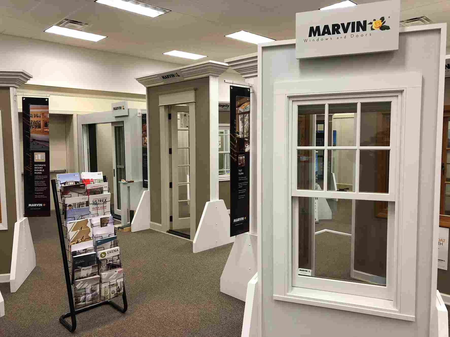 A store in Raleigh, NC, showcasing a variety of windows and doors in its display