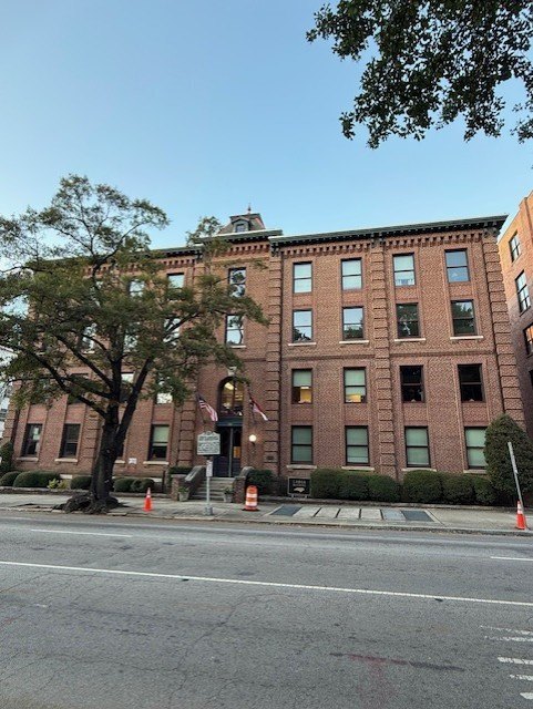 North Carolina Historic Labor Building exterior showcasing restored historic windows and brick facade