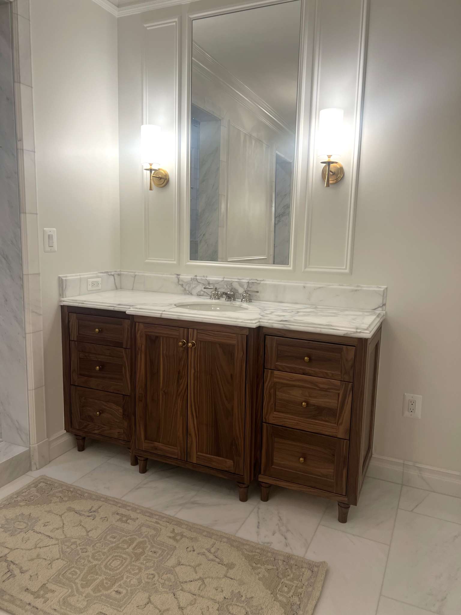 Walnut Bathroom Cabinetry