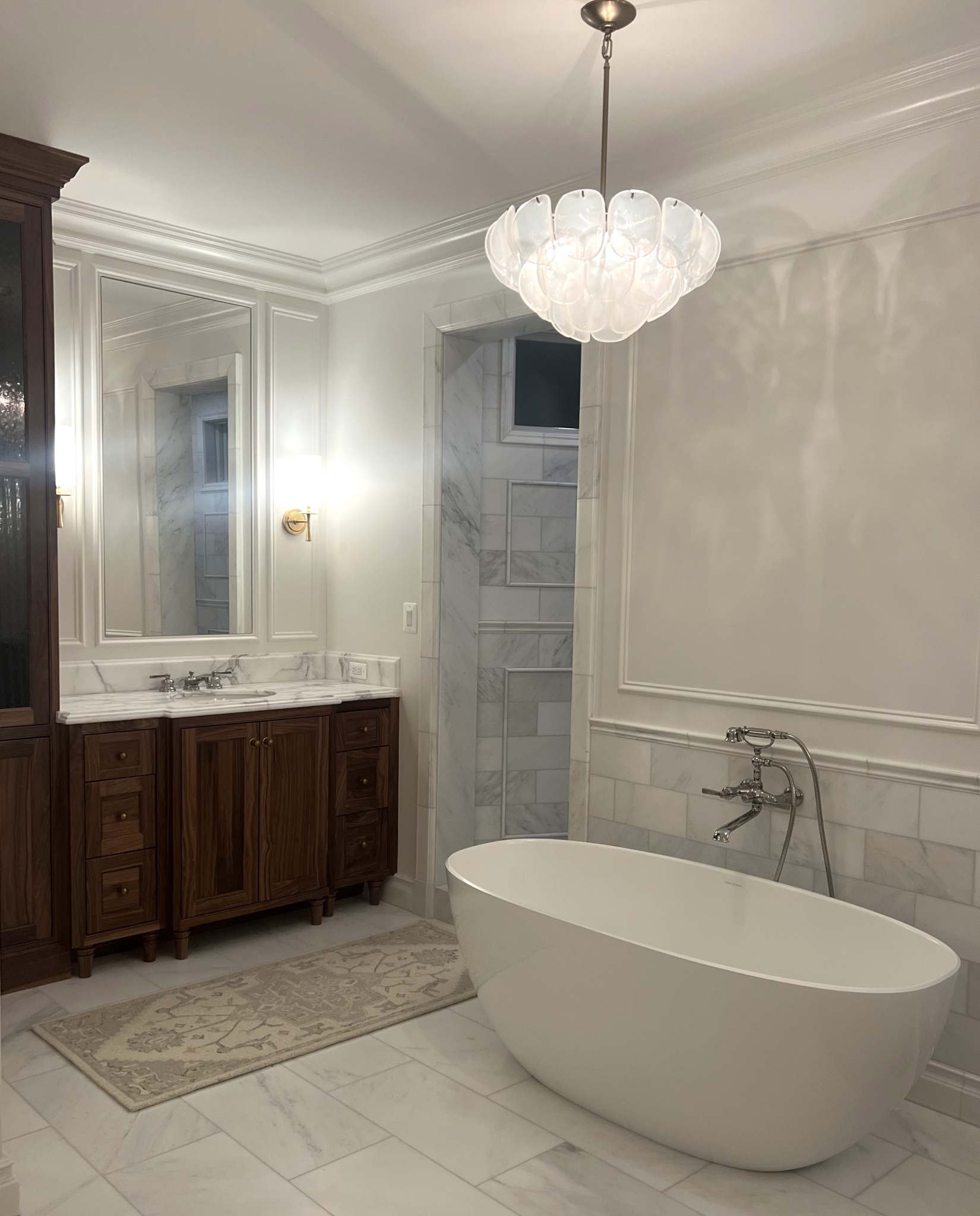 Walnut Bathroom Cabinetry