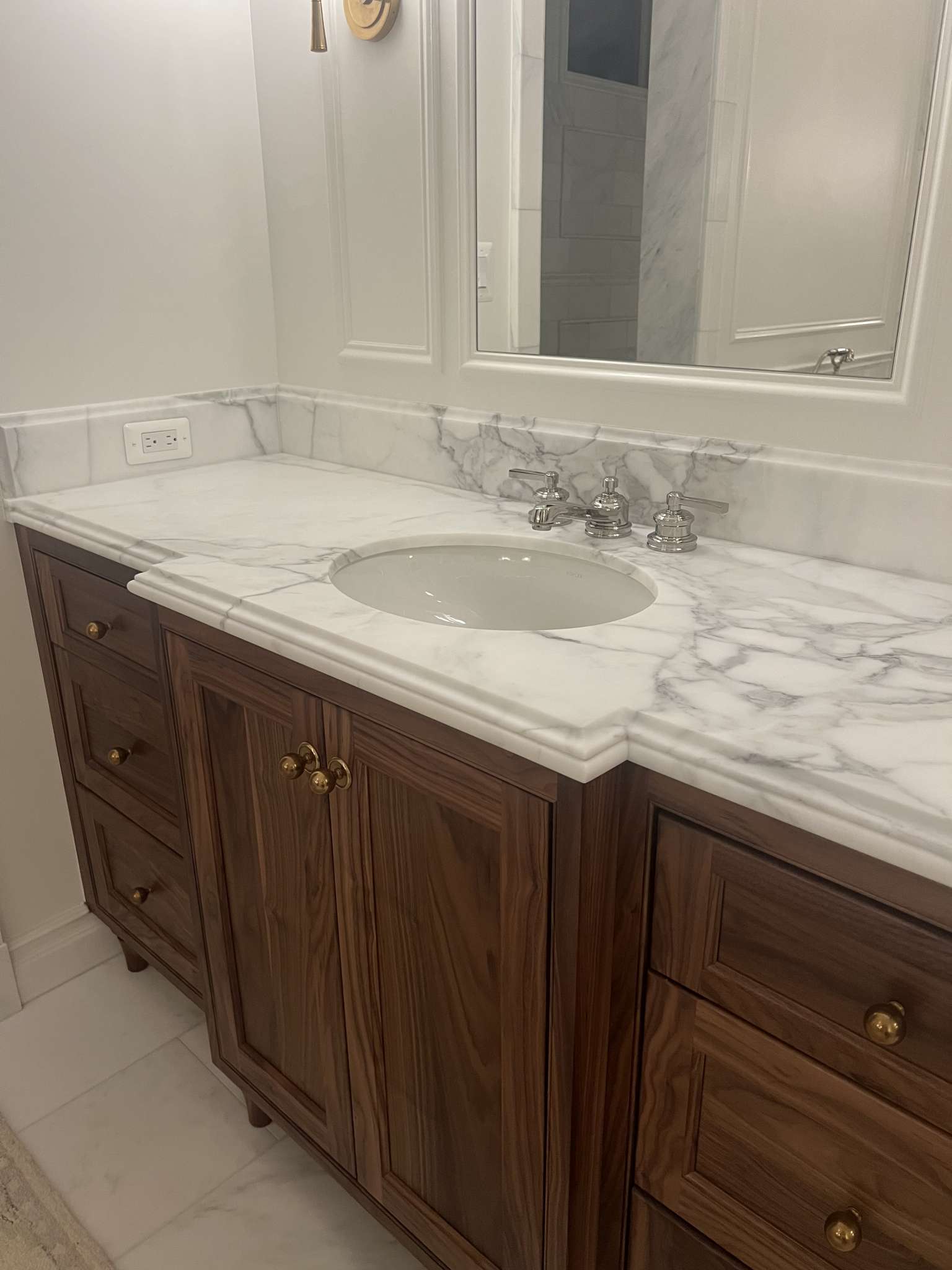 Walnut Bathroom Cabinetry
