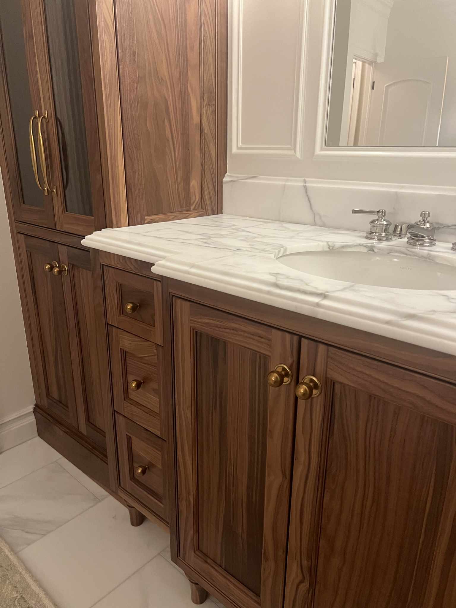 Walnut Bathroom Cabinetry