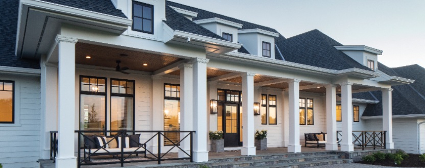 Marvin Ultimate windows installed on a custom home with expansive views and elegance